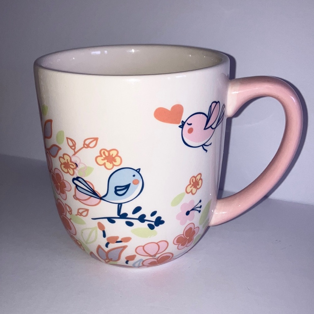 Extra‎ Large Floral Bird Design Mug